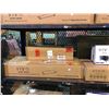 Image 2 : SHELF LOT OF ASSORTED KEYBOARD TRAYS, MONITOR MOUNTS, BLACK CPU CART AND MORE