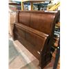 Image 1 : KING SIZE WOOD SLEIGH BED WITH RAILS, HEADBOARD AND FOOTBOARD MISSING HARDWARE