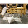 Image 1 : PINE SINGLE BED FRAME, ROLL OUT FOAM MATTRESS AND 2 WOOL AREA RUGS