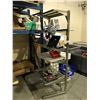 Image 1 : 5 TIER METAL SHELF WITH CONTENTS; FISHING RODS, LAPTOP DOCK, FIRST AID KIT AND MORE
