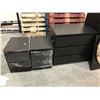 Image 2 : 5 DRAWER DRESSER, 3 DRAWER DRESSER, 2 MATCHING 2 DRAWER NIGHTSTANDS, AND TABLE TOP