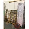 Image 1 : DOUBLE STAGE SCAFFOLDING WITH CROSS BRACES, WALK BOARDS AND WHEELS