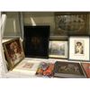 Image 2 : SHELF LOT OF ASSORTED FRAMES PICTURES