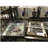 Image 2 : SHELF LOT OF 4 PIECES OF LEADED STAINED GLASS