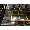 Image 2 : SHELF OF 2 PIECES LEADED STAINED GLASS AND DECORATIVE WINDOW