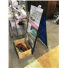 Image 2 : SANDWICH BOARD SIGN & NEON OPEN SIGN