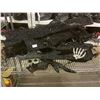 Image 2 : SHELF OF HALLOWEEN DECORATION & BRASS DECORATIVE SLED