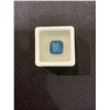 Image 2 : ELEGANT RARE BLUE SPINEL 7.60CT (10.81X10.43X6.40MM) EMERALD CUT - LOUPE CLEAN- LAB MADE