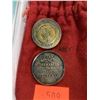 Image 2 : 2X TIFFANY MONEY COINS (VALUES $100 AND $25) (1936, 19301)