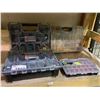 Image 1 : LOT OF ASSORTED HARDWARE & HARDWARE STORAGE ORGANIZERS