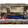Image 3 : SHELF LOT OF ASSORTED ITEMS INCLUDING; AIR LINE WITH DELUXE AIR BLOW GUN, POWERSONIC 6 PIECE AUGUR