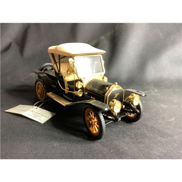 FRANKLIN MINT PRECISION MODELS 1910NCADILLAC MODEL THIRTY ROADSTER  1:24 SCALE WITH COA