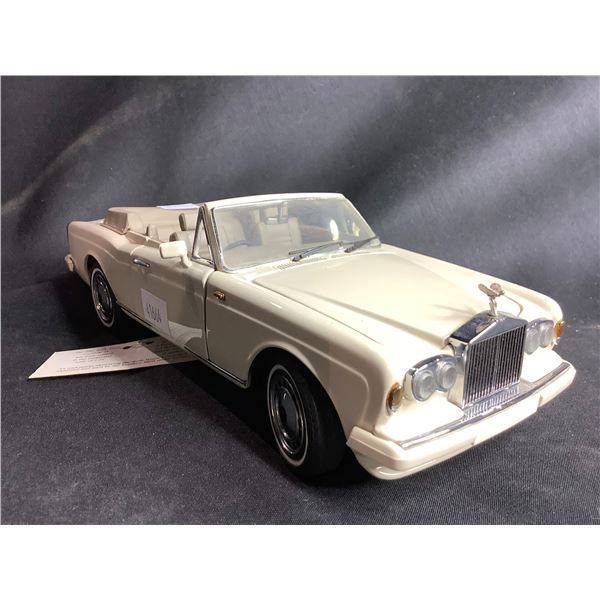 FRANKLIN MINT PRECISION MODELS 1992 ROLLS-ROYCE CORNICHE IVGHOST  1:24 SCALE WITH COA