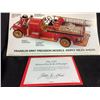Image 8 : FRANKLIN MINT PRECISION MODELS THE 1922 AHRENS-FOX R-K-4 PUMPER 1:24 SCALE WITH COA