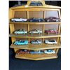 Image 1 : FRANKLIN MINT COLLECTION OF 12 CARS "THE CLASSIC CARS OF THE SIXTIES" INCLUDES WALL MOUNT SHELF AND