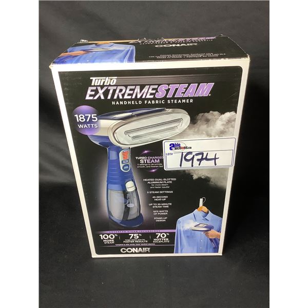 CONAIR TURBO EXTREME STEAM HANDHELD FABRIC STEAMER 1875 WATTS