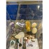 Image 1 : ASSORTED COLLECTIBLES, GEODES & OPERA STYLE BINOCULARS