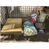 Image 2 : SHELF LOT OF ASSORTED NAPKINS, SCALE, CUTTING BOARDS, AND MORE