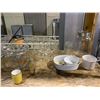 Image 2 : SHELF LOT OF WOODEN BOWLS, GLASSWARE, AND MORE