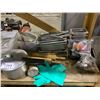 Image 2 : SHELF LOT OF COOKWARE, SKIMMERS, SIFTERS, WHISK'S, AND MORE