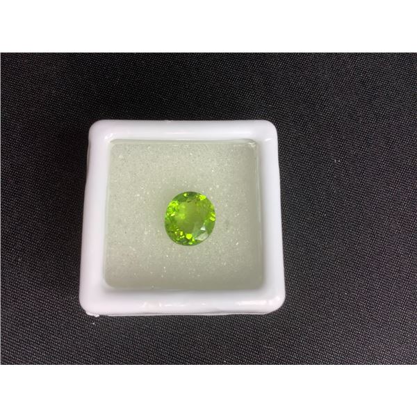 PERIDOT 2.83CT 8.59 X 7.84 X 5.21MM OVAL CUT BRAZIL UNTREATED