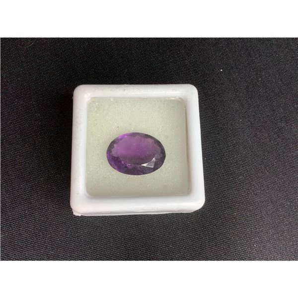 BEAUTIFUL DARK AMETHYST 5.42CT 14 X 10.3 X 5.43MM OVAL CUT VVS EYE CLEAN BRAZIL UNTREATED