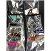 Image 4 : 10 GEMSTONE HEALING POINT NECKLACES CHAINS INCLUDED & 10 FREE FORM GEMSTONE NECKLACES CHAINS