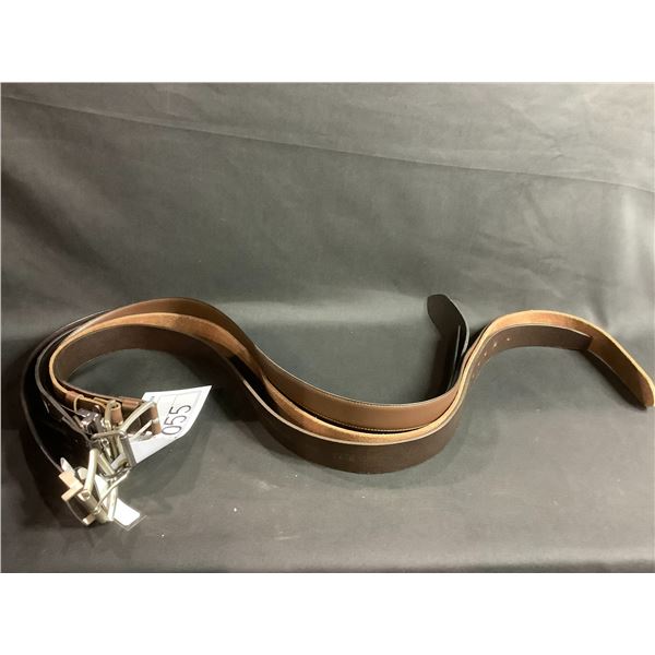 5 NEW MENS LEATHER BELTS, ALLSAINTS, PERRY ELLIS, LUCKY BRANDS, AND MORE