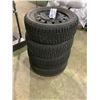 Image 1 : 4 205/55/R16 SNOW TIRES ON RIMS 5X100 56.1 BORE OFF 2016 IMPREZA