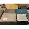 Image 1 : 4 ASSORTED LAPTOPS, NO HARD DRIVES, NO CORDS, WORKING CONDITION UNKNOWN (PARTS OR REPAIR)