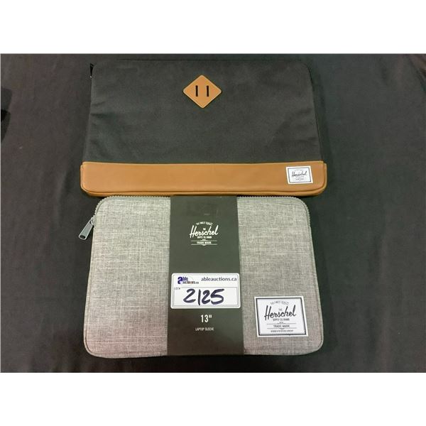 2 HERSCHEL LAPTOP COVERS : 13" & 15.6"