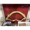 Image 4 : WOOD CARVED IGUANA9PHYSICAL DAMAGE), SHARK JAW ON PLAQUE & ASSORTED TOOLS