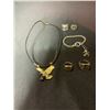 Image 1 : BAG OF ASSORTED RINGS, AND EAGLE NECKLACE PENDANT, AND MORE