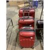 Image 1 : 3 PC VERCELLI RED ROLLING SUITCASE