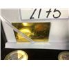 Image 3 : 5, MICHAEL JORDAN GOLD PLATED BASKETBALL COLLECTOR COINS WITH CASE
