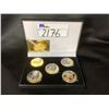 Image 1 : 5, KOBE BRYANT GOLD PLATED BASKETBALL COLLECTOR COINS WITH CASE