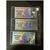 Image 8 : LOT OF ASSORTED GOLD FOIL BILLS, AND SILVER FOIL BILLS, NOT LEGAL TENDER