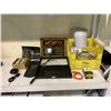 Image 1 : LOT OF ASSORTED ITEMS INCLUDING; BEATS EARBUDS, WOOD CARVED FIGURINE, CABLE CUFF & MORE