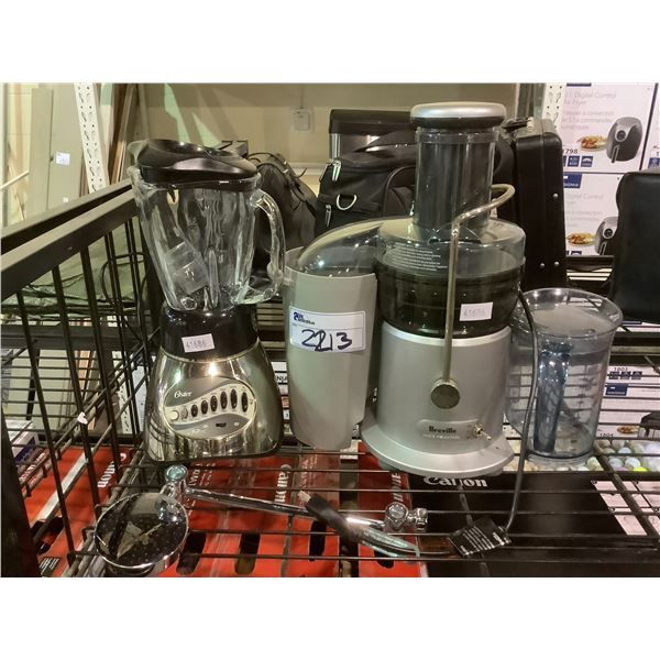 BREVILLE JUICE FOUNTAIN & OSTER BLENDER