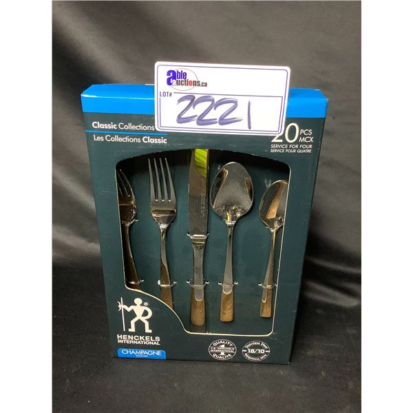 *NEW* HENKELS INTERNATIONAL CHAMPAGNE 20PCS CLASSIC COLLECTIONS CUTLERY