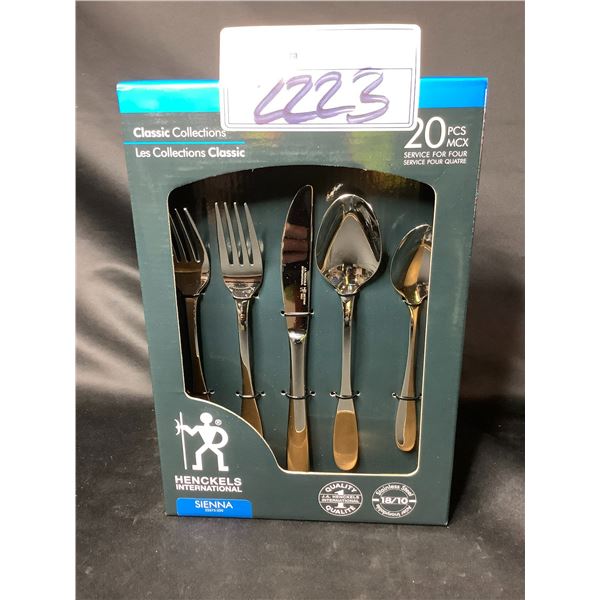 *NEW* HENKELS INTERNATIONAL CHAMPAGNE 20PCS CLASSIC COLLECTIONS CUTLERY
