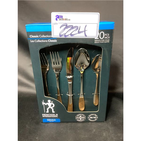 *NEW* HENKELS INTERNATIONAL CHAMPAGNE 20PCS CLASSIC COLLECTIONS CUTLERY