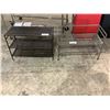 Image 1 : 2 SHOE RACKS (1 MISSING ONE SHELF)