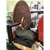 Image 2 : SHELF LOT OF ASSORTED ITEMS INCLUDING; COCA-COLA UMBRELLA, FIRST NATIONS ART, BOOKS, SCARF & MORE