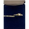 Image 1 : 18K LADIES DIAMOND ENGAGEMENT RING SIZE 7 AND 18K LADIES WEDDING BAND SIZE 7.5