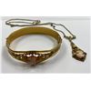Image 1 : VINTAGE CAMEO BRACELET AND NECKLACE SET