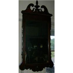 Carved Mahogany mirror