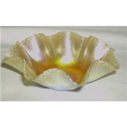 Tiffany art glass bowl # R4370, marked L.C.T , # R4370