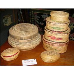 Lot of 7 Baskets inc Native American