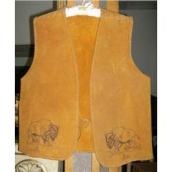 Decorative Native American hide vest